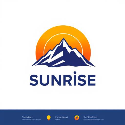Logotipo da Camisetas Sol Nascente, representando um sol nascendo sobre uma montanha estilizada