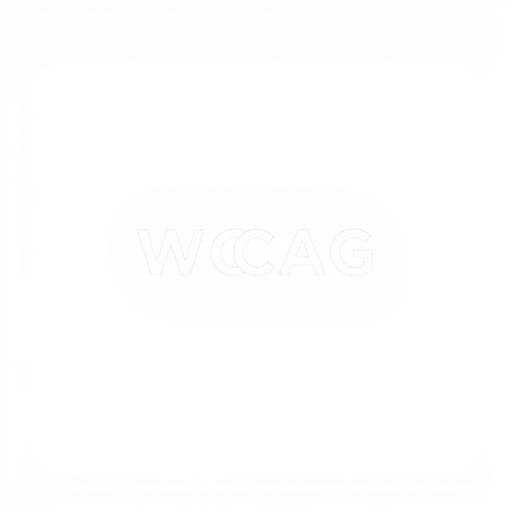 Logotipo das Diretrizes de Acessibilidade de Conteüdo da Web (WCAG)